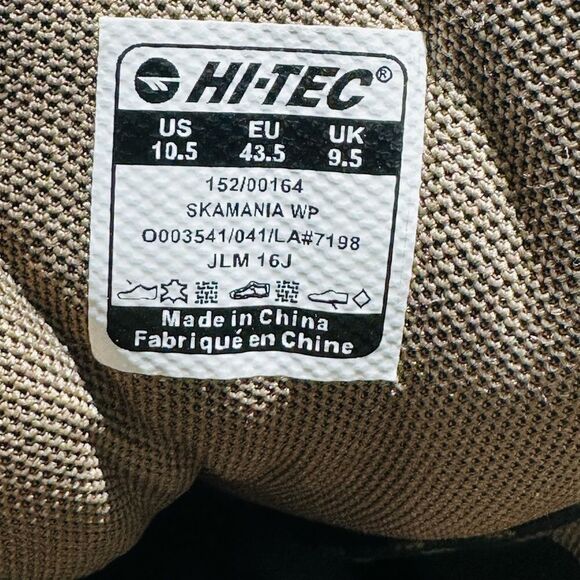 HI-TEC Men's Skamania Mid Waterproof Hiking Boots 10,5  Brown Gold 7198 - Picture 6 of 7